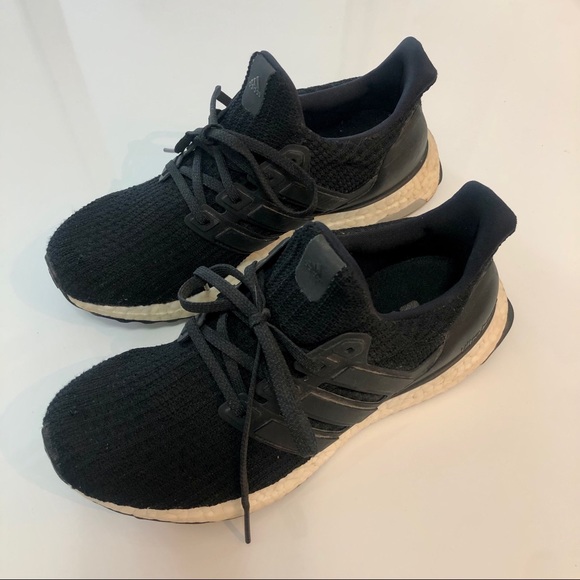 Adidas Ultraboost Black Running Shoes - Picture 2 of 4